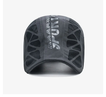 Summer New Sport Alphabet Forward Hat Men's Breathable Mesh Shade Quick Dry Hat Outdoor Sunscreen Cap