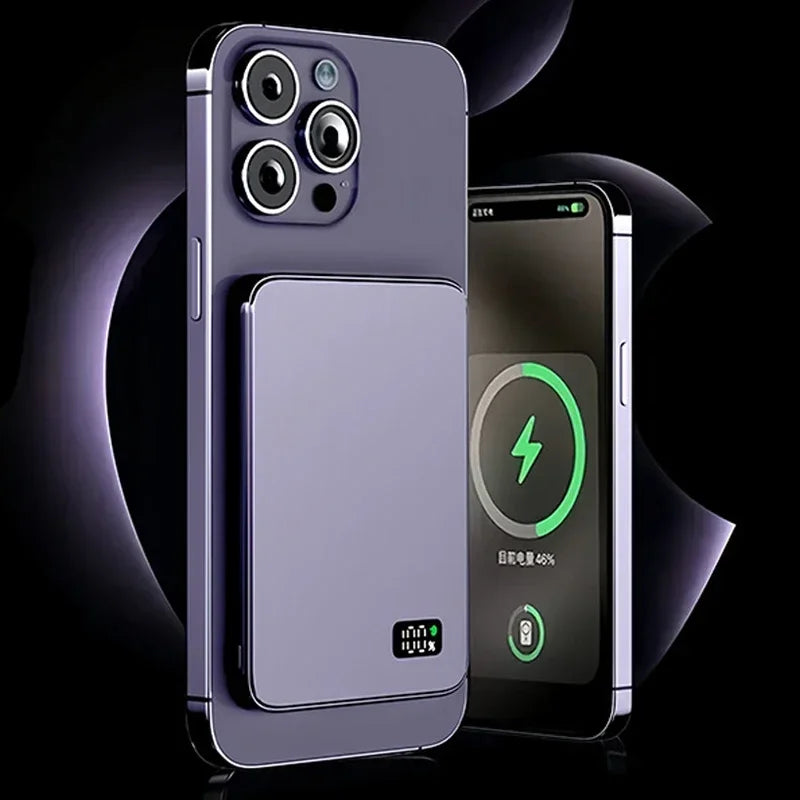 CCC Certified China standard Thin Ultra Power Bank for MagSafe Magnetic Wireless Portable Battery Display for iwatch Airpods