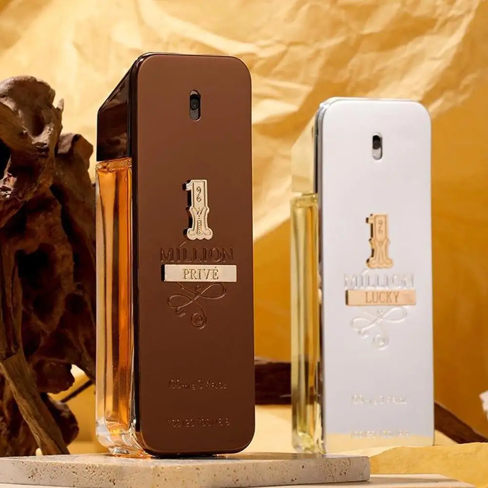 Golden Millionaire Perfume Wood Leather Note Charming Men's Perfume Deep Aroma Male Fragrance 100ml