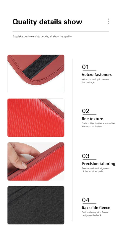 2Pcs Car Seat Belt Shoulder Protective Pad Auto Accessories For Toyota 86 Mirai Supra Prado Alphard Crown Vellfire Sequoia Venza