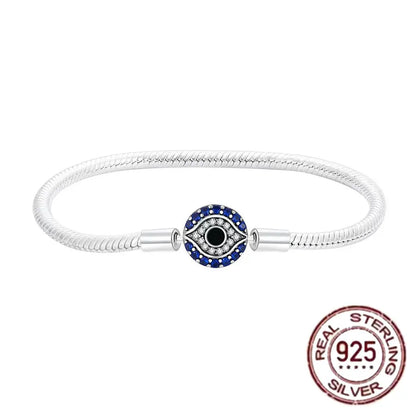 The best-selling S925 sterling silver heart-shaped crown snake bone chain is perfect for the original DlY bracelet! A perfect je