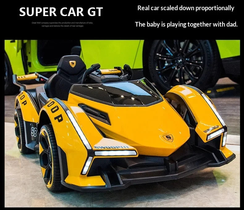 1-5-Year-Old Rechargable Children's Electric Toy Four-Wheel Remote Control Ride On Car For Boys And Girls