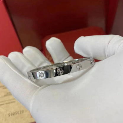 2023 New Design Gold Color Zircon And Cross Nut Nail Bracelet Gold & Bangle For Woman Stainless Steel Screw Brand Jewelry