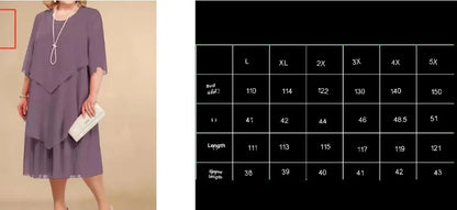 2024 Plus Size Chiffon Mother Beach Wedding Dress European And American Style Other Pattern Other Style Gowns For Special Occasi