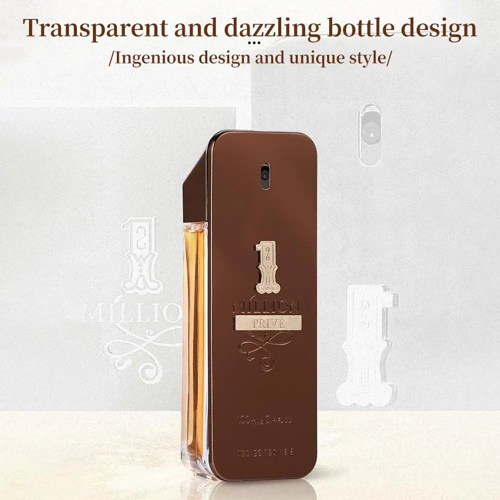 Golden Millionaire Perfume Wood Leather Note Charming Men's Perfume Deep Aroma Male Fragrance 100ml