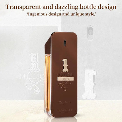 Golden Millionaire Perfume Wood Leather Note Charming Men's Perfume Deep Aroma Male Fragrance 100ml