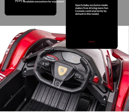 1-5-Year-Old Rechargable Children's Electric Toy Four-Wheel Remote Control Ride On Car For Boys And Girls