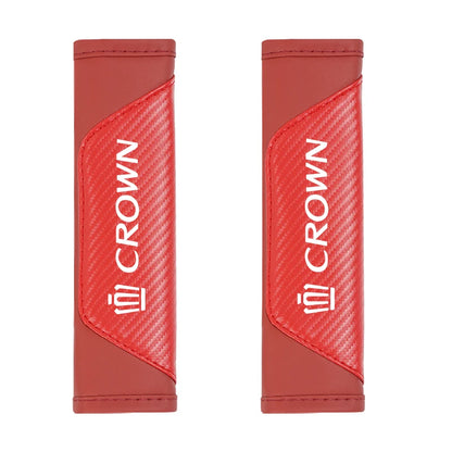 2Pcs Car Seat Belt Shoulder Protective Pad Auto Accessories For Toyota 86 Mirai Supra Prado Alphard Crown Vellfire Sequoia Venza