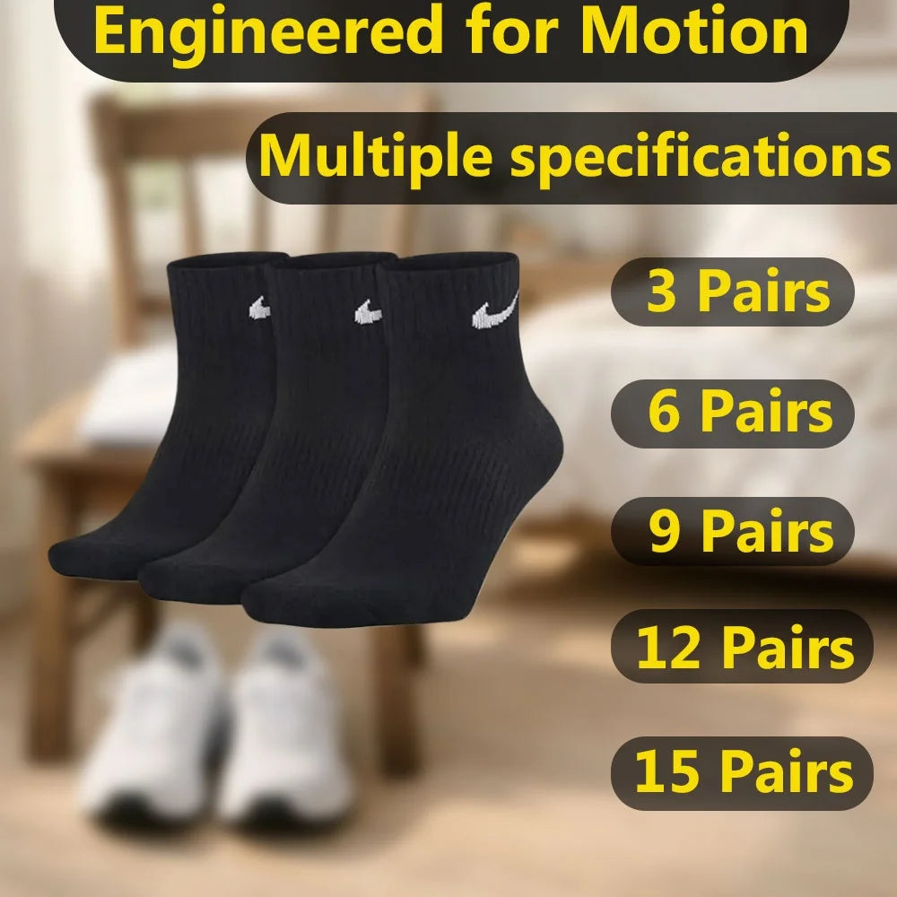 Nike Unisex Mid-Calf Socks - Versatile Styles for Comfortable Casual Wear and Sports SX7667