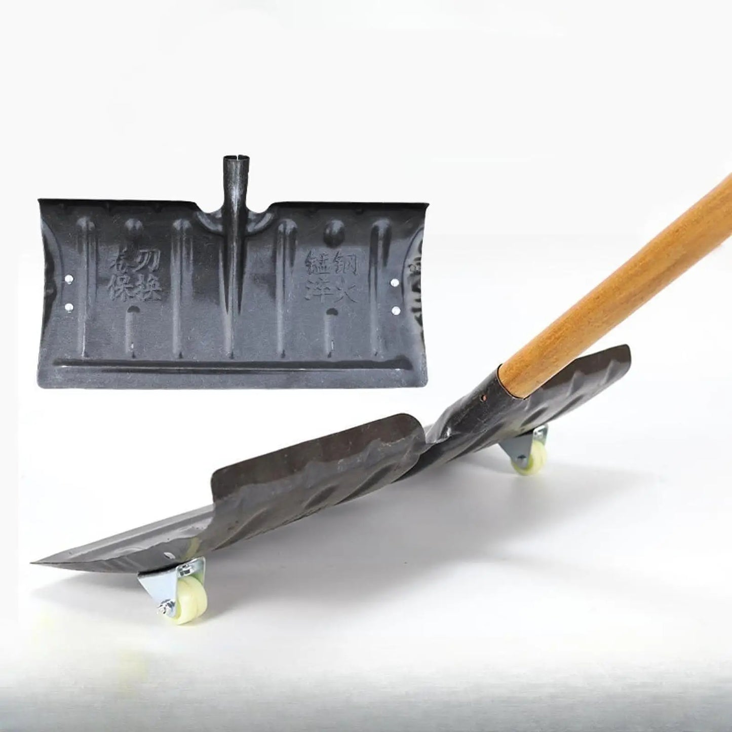 Snow Shovel Head Directly Replace Heavy Duty Snow Cleaning Shovel Snow Pusher Head Snow Remover for Deck Yard Garden Road House