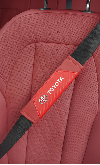 2Pcs Car Seat Belt Shoulder Protective Pad Auto Accessories For Toyota 86 Mirai Supra Prado Alphard Crown Vellfire Sequoia Venza