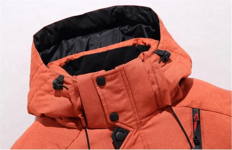 Winter Jacket Men Casual Down Warm Hooded Coats Mens Fashion Outwear Windbreaker Thicken Parkas Casaco Masculino Brand Clothing