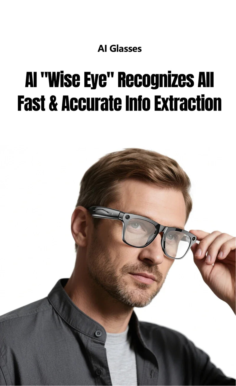 Xiaomi Smart AI Glasses HD 8K Photochromic Multifunction Bluetooth Calling Voice Assistant Music Player Translate Camera Glasses