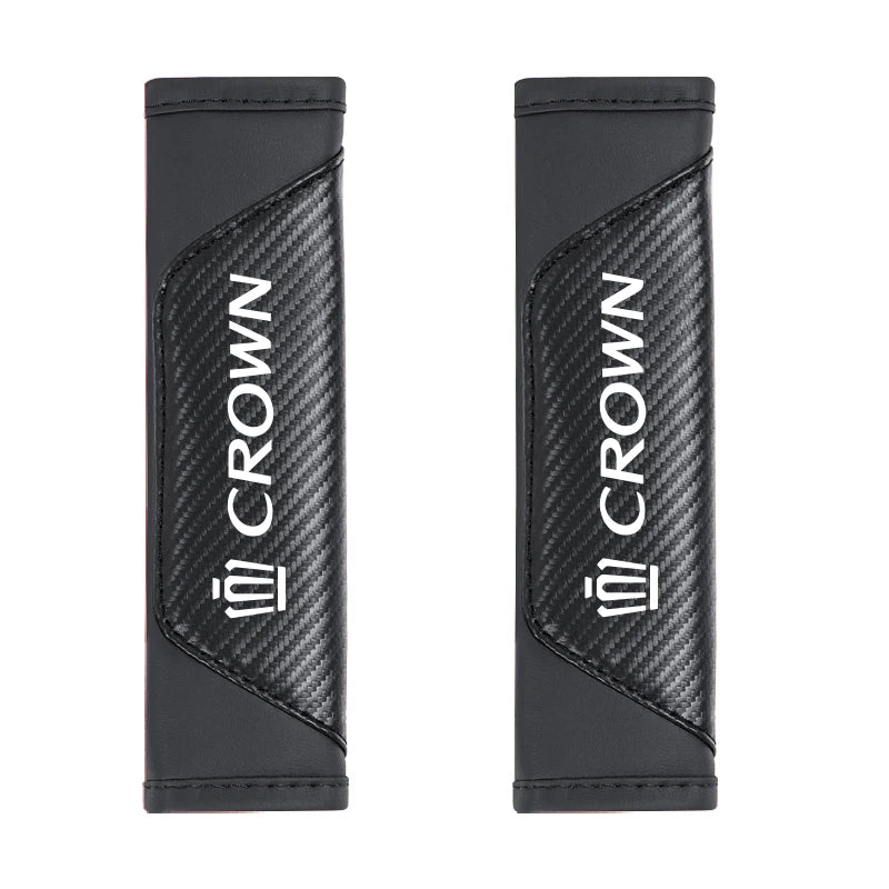 2Pcs Car Seat Belt Shoulder Protective Pad Auto Accessories For Toyota 86 Mirai Supra Prado Alphard Crown Vellfire Sequoia Venza