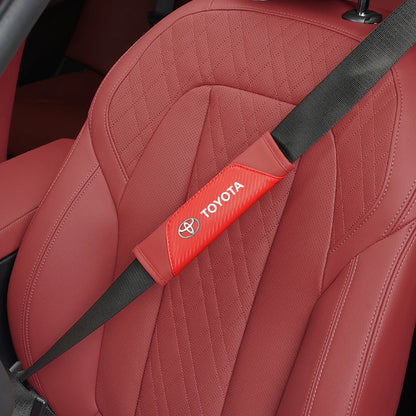 2Pcs Car Seat Belt Shoulder Protective Pad Auto Accessories For Toyota 86 Mirai Supra Prado Alphard Crown Vellfire Sequoia Venza