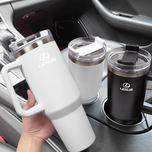 1200ML Stainless Steel Thermos Cup Car Accessories Coffee Mug For Lexus FSPORT LBX NX RX 350h 450h ES UX 300e GS GX IS LS LX CT
