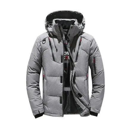 Thick Down Jacket With Collar For Men, Warm Parka, Casual Coat, Waterproof, Winter,-30 Degrees, Size 5XL