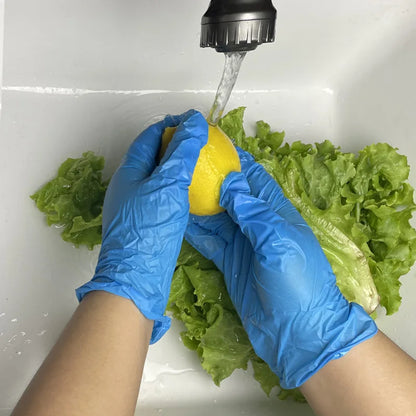 30/70/120PCS Disposable Blue Nitrile Gloves Suitable for Home Hotel Cleaning Baking Bread Kitchen Cleaning Gloves And Tools