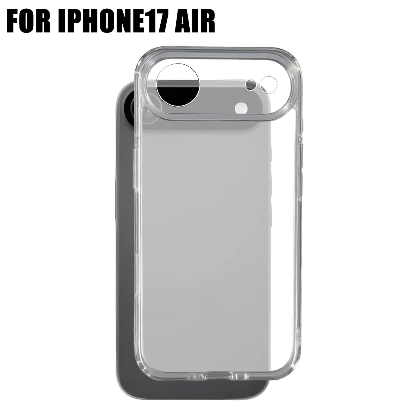 Transparent Phone Cases for IPhone 17/17 Air/17 Pro/17 ProMax Corner Protection Shockproof Anti-scratch Clear Phone Covers
