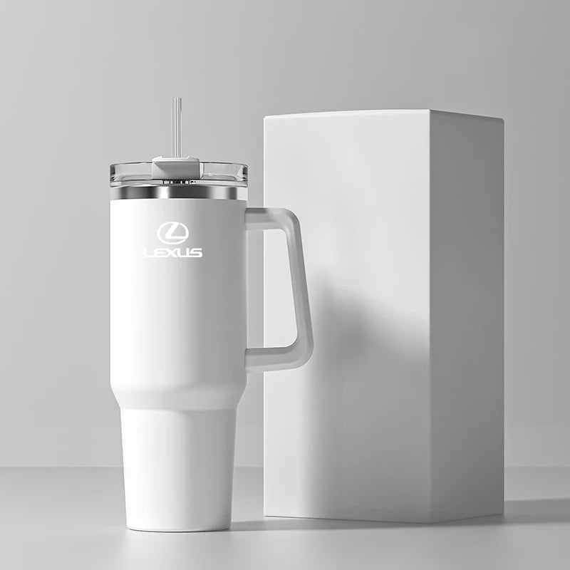 1200ML Stainless Steel Thermos Cup Car Accessories Coffee Mug For Lexus FSPORT LBX NX RX 350h 450h ES UX 300e GS GX IS LS LX CT