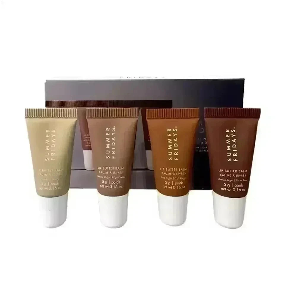 Summer Friday's 11 Color Lip Gloss Cherry Sweet Mint Pink Sugar 3PCS Lip Balm Set Moisturize Lipstick Lip Care Mini Suit Makeup