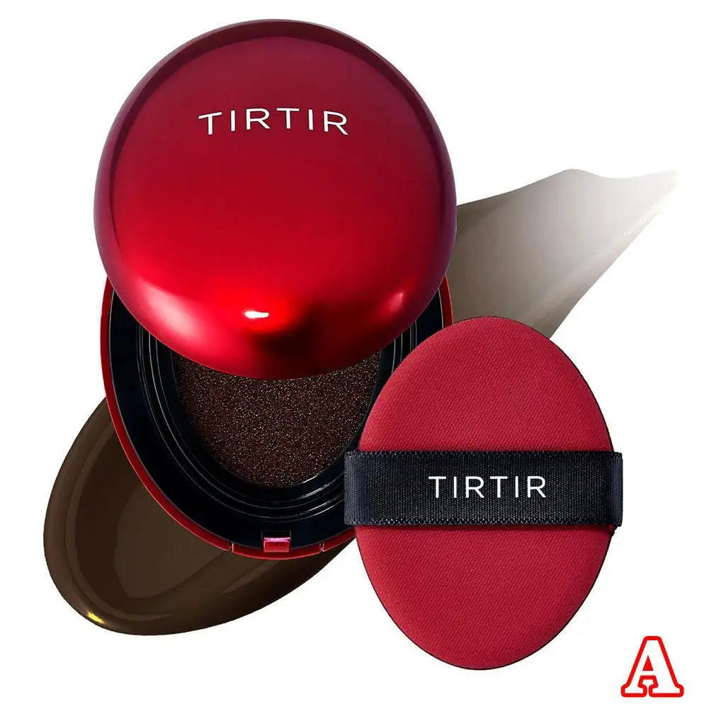 TIRTIR Red Foundation Waterproof Cushion Concealer Lightweight Buildable Coverage Lasting Setting Spray Cushion Makeup