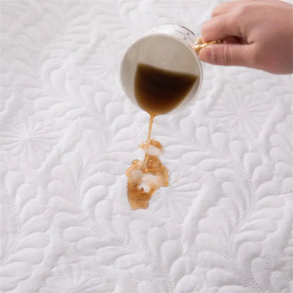 Waterproof Mattress Protector Thicken Fitted Bed Sheet Breathable & Noiseless Mattress Pad for Twin/Double/Queen/King Size Beds