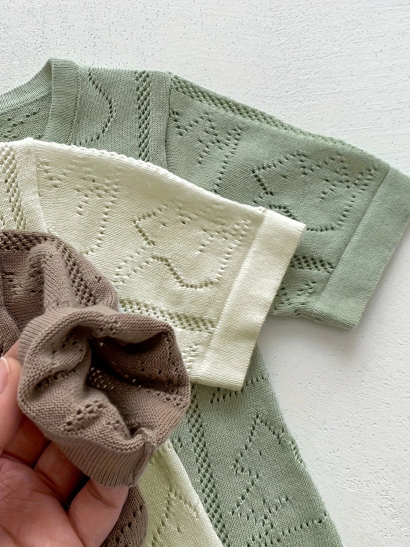 Spring and Autum Korean Style New Girls' Heart Long-Sleeved Jumpsuit Newborn Single-Breasted Cover-Up Crawling Suit Jumpsuit