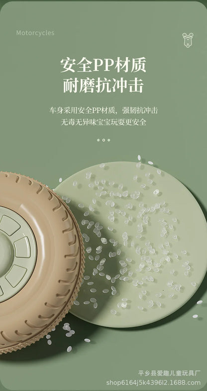 12V 4.5AH Remote Control New Baby's Two-Person Three-Wheel Electric Toy Children's Motorcycle With Double Seat