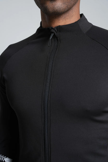 Winter Mens Running Jackets Long Sleeve Full Zipper Training Shirts Workout Sports Sweatershirt Sportswear Elastic Reflective