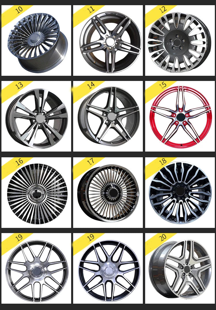 Suitable for Mercedes-Benz Wheels 18 Inch 20 Inch Gle Gla E300 S-Class S450 C200 5 Holes 5X112 Alloy Car Rims