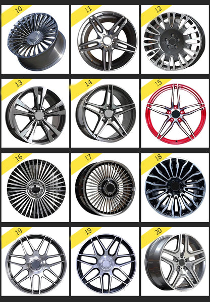 Suitable for Mercedes-Benz Wheels 18 Inch 20 Inch Gle Gla E300 S-Class S450 C200 5 Holes 5X112 Alloy Car Rims