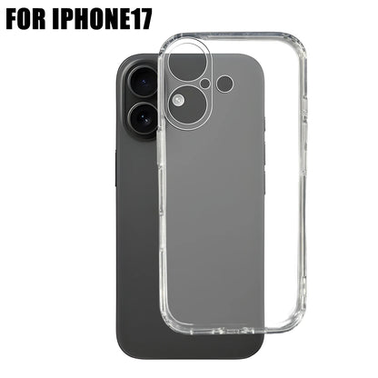 Transparent Phone Cases for IPhone 17/17 Air/17 Pro/17 ProMax Corner Protection Shockproof Anti-scratch Clear Phone Covers
