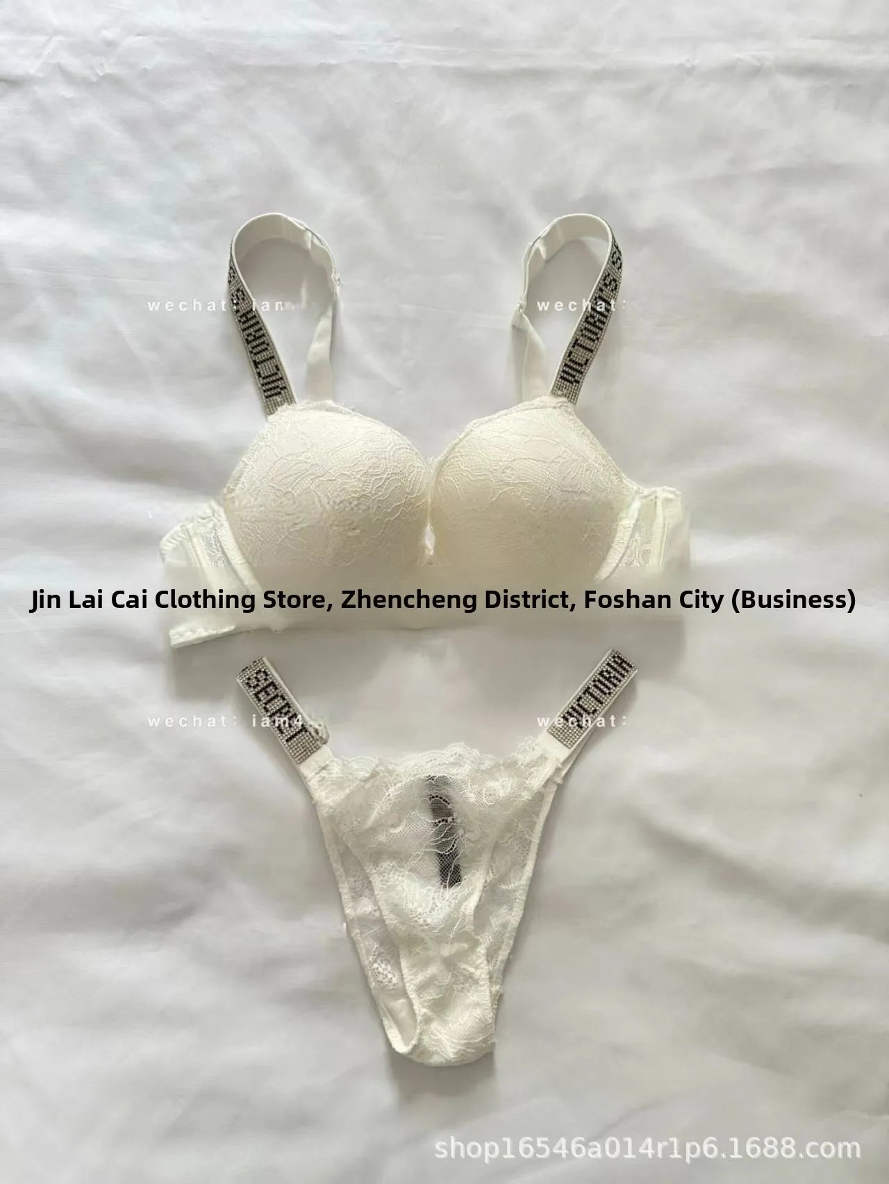 Sexy Diamond Lingerie Set Thickened Shaping Adjustable Bra Ensemble Comfortable Gathered Upper Lift Traditional Style Luxury...