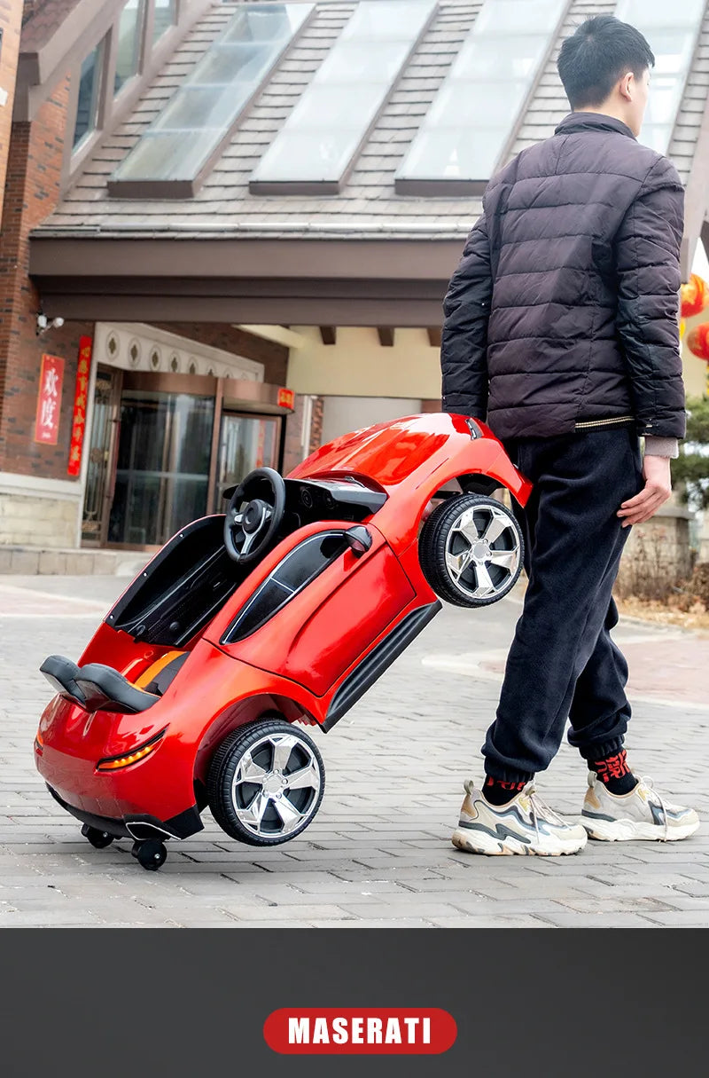 12V Big Battery 4 Drive Load 50KG New Children's Electric Vehicle Remote Control Charging Baby Toy Car Seatable Carriage