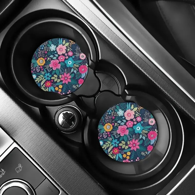 2Pcs Car Cup Holder Coaster, Car Cup Holder Coaster Drink, Cute Car Accessories, Female Men