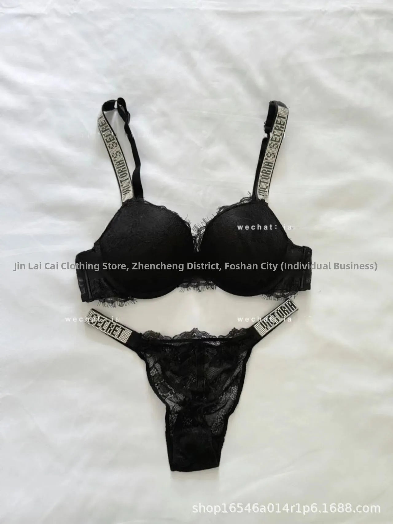 Sexy Diamond Lingerie Set Thickened Shaping Adjustable Bra Ensemble Comfortable Gathered Upper Lift Traditional Style Luxury...