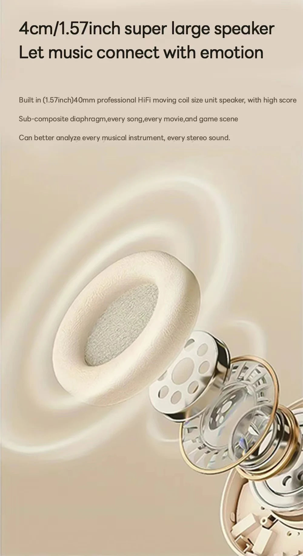 SONY P2961 Wireless Headphones Bluetooth Foldable 9D HIFI Stereo Sound Headset Long Battery Life Heavy Bass Earphone