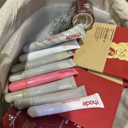 Rhode 9 Colors Lip Balm Phone Case Lip Gloss Moisturizing Liquid Lipstick Toast Espresso Raspberry jelly Transparent Lip Glaze