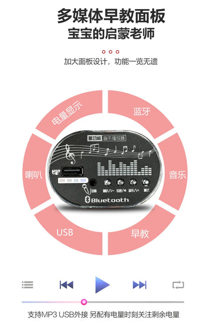 12V Big Battery 4 Drive Load 50KG New Children's Electric Vehicle Remote Control Charging Baby Toy Car Seatable Carriage