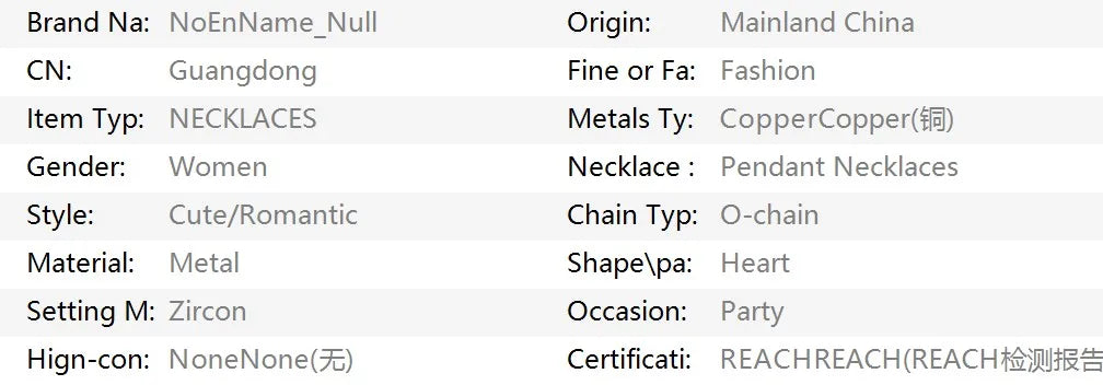 White Heart Zircon Pendant Necklace With Rose Bow Box 2025 Jewelry Set For Wife Friend Christmas Valentine Day Birthday Gifts