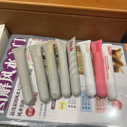 Rhode 9 Colors Lip Balm Phone Case Lip Gloss Moisturizing Liquid Lipstick Toast Espresso Raspberry jelly Transparent Lip Glaze