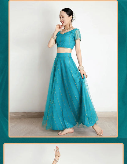 Traditional Indian Clothing Pakistani Sari Women's Elegant Dress Party Cosplay Dance Dress Stage Dress