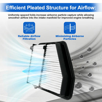 1 Pc Car Engine Air Filter For Honda Civic 2.0L Naturally Aspirated Only 2017-2024 AF5264 A29151 JFA405 17220-5BA-A00