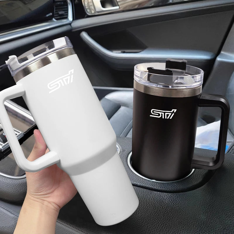 1200ML Insulated Tumbler with Handle Straw Travel Cup Coffee Cup For Subaru STI WRX 2006 XV Forester Impreza Crosstrek Legacy