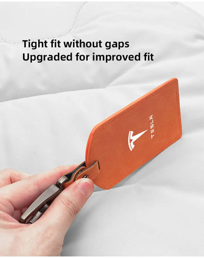 Suede Tesla Car Key Card Cover Keychain Car Key Accessories For Tesla Model 3 Y S X Cybertruck Juguete Roadster Coil Bonina