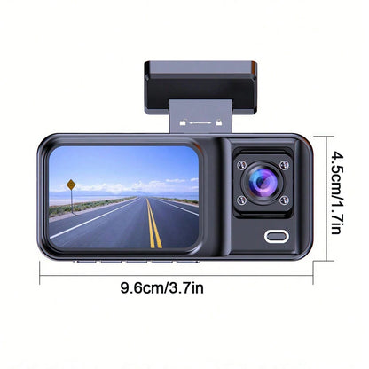 Dash Cam for Cars 3 Channel Car DVR 1080P Camera Video Recorder Front and Rear Inside View Camera for Vehicle Three Way Dashcam