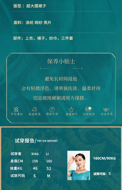 Traditional Indian Clothing Pakistani Sari Women's Elegant Dress Party Cosplay Dance Dress Stage Dress