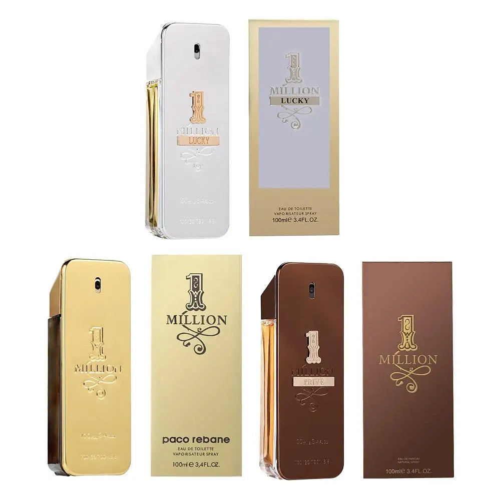 Golden Millionaire Perfume Wood Leather Note Charming Men's Perfume Deep Aroma Male Fragrance 100ml
