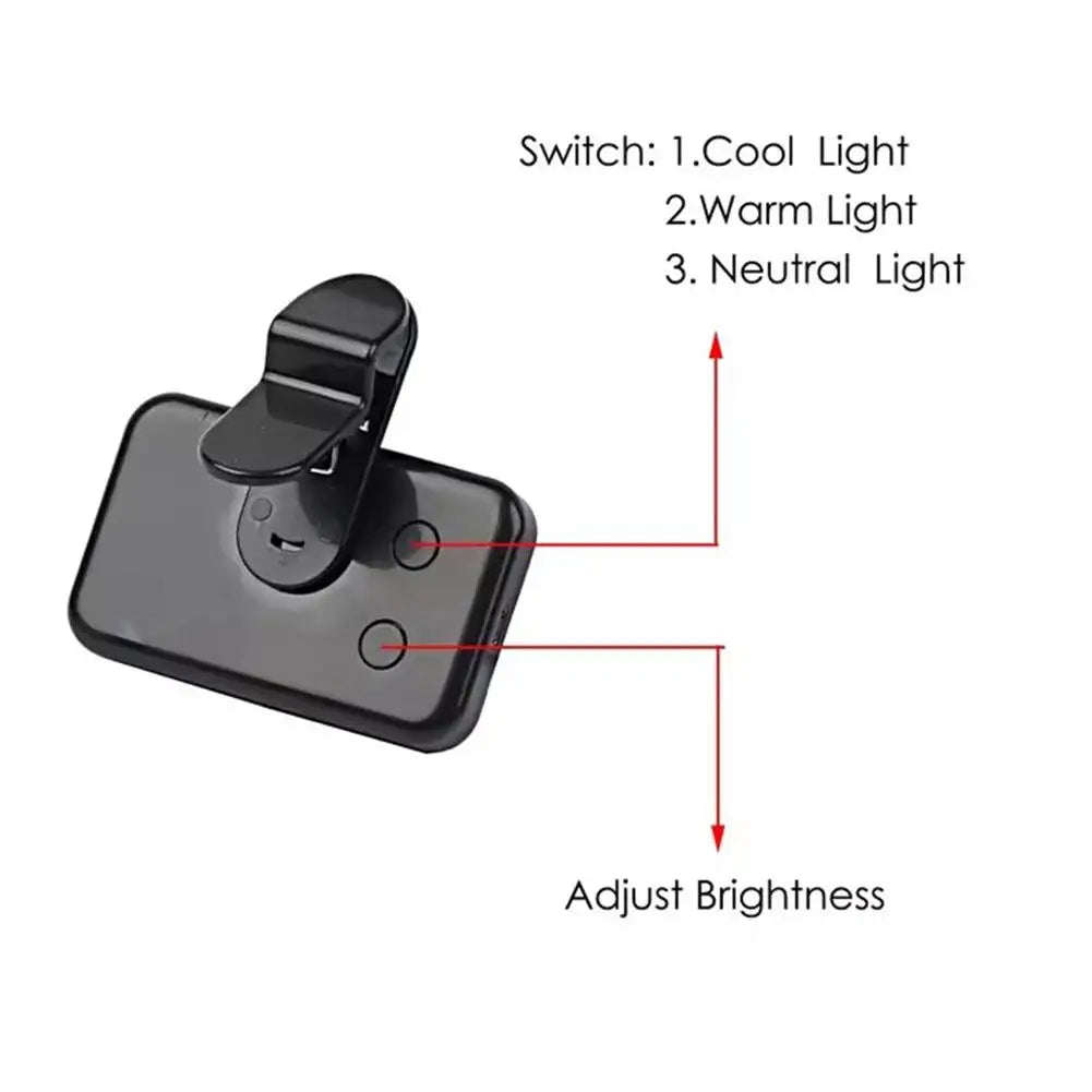 Pocket LED Selfie Light Fill Light with Clip Portable Rechargeable For PC Laptop Video Conference Mobile Phone Vlog Photography